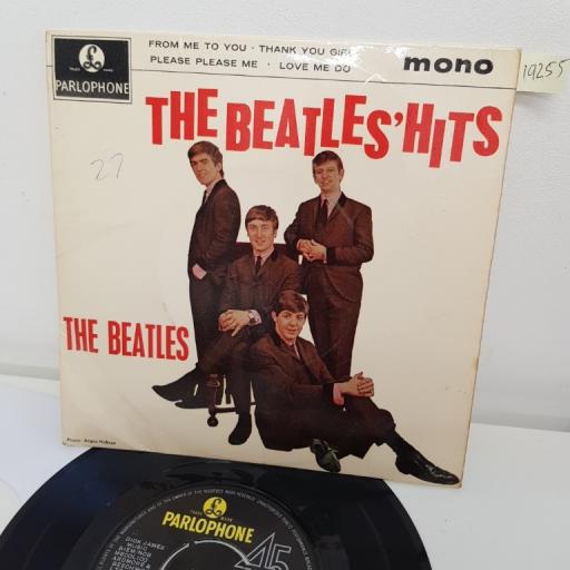 THE BEATLE'S HITS, from me to you and thank you girl, B side please please me and love me do, GEP 8880, 7" EP