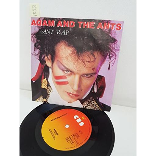 ADAM AND THE ANTS, ant rap, side B friends, CBSA 1738, 7'' single