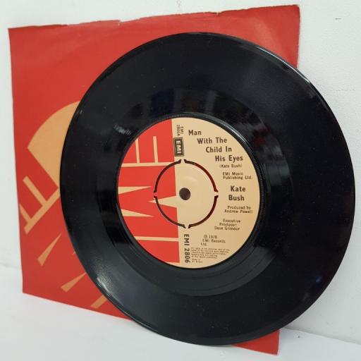 KATE BUSH, man with the child in his eyes, B side moving, EMI 2806, 7" single