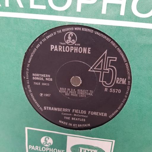 THE BEATLES, strawberry fields forever, B side penny lane, R 5570, " single