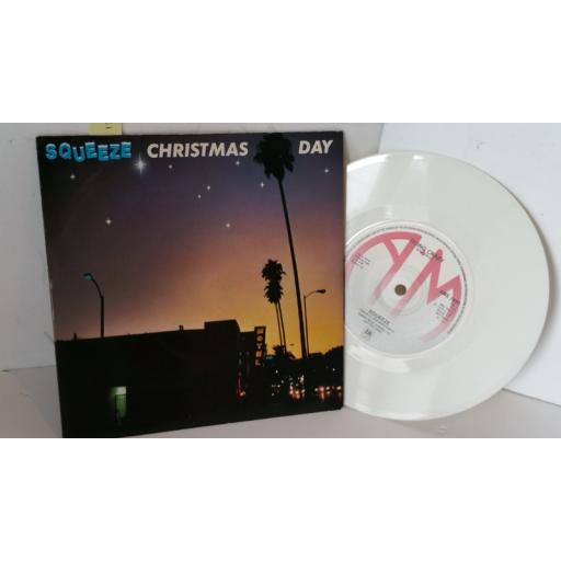SQUEEZE christmas day, 7 inch single, white vinyl, AMS 7495