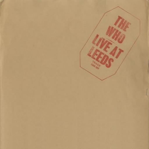 THE WHO, live at Leeds Track 2406001  RED STAMPER. 11 x INSERTS INCUDING POSTER