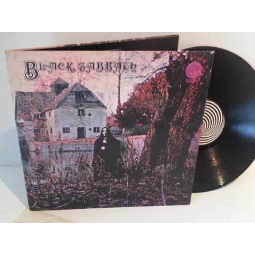 BLACK SABBATH, black sabbath. 12" VINYL LP.  VO6. Rare Swirl label