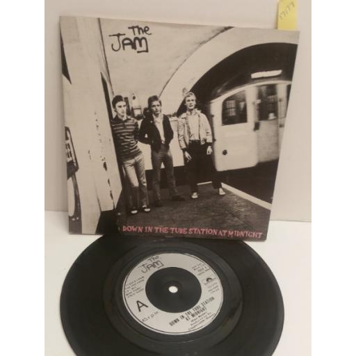 THE JAM down the tube station at midnight & so sad about us & the night POSP8. 7" PICTURE SLEEVE SINGLE