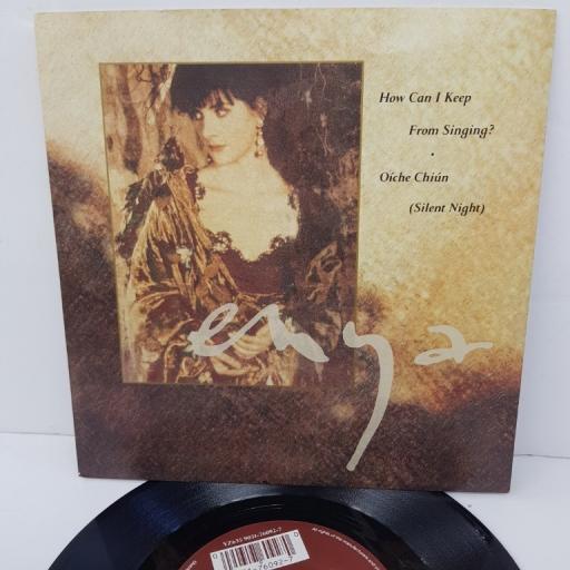 ENYA, how can I keep from singing?, B side oíche chiún (silent night), YZ635, 7" single