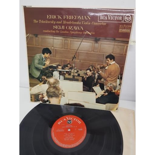 SEIJI OZAWA, THE LONDON SYMPHONY ORCHESTRA, ERICK FRIEDMAN, the tchaikovsky and mendelssohn violin concertos, SB 6666, 12" LP