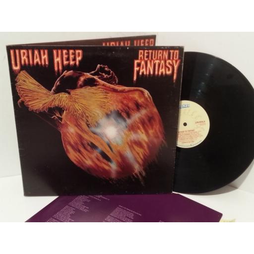 URIAH HEEP return to fantasy, gatefold, ILPS 9335