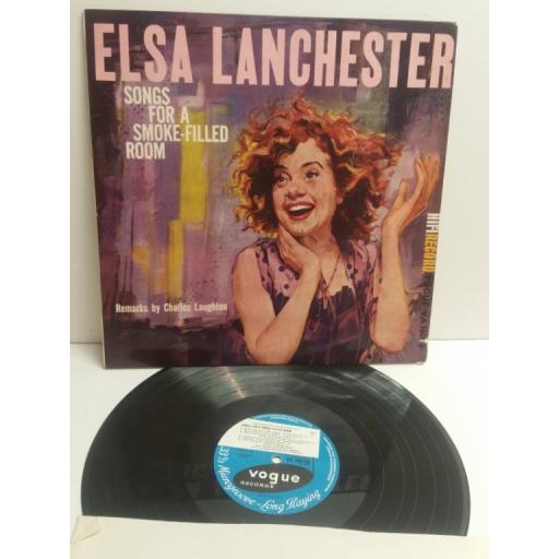 ELSA LANCHESTER songs for a smoke-filled room. Remarks by Charles Laughton VA160126