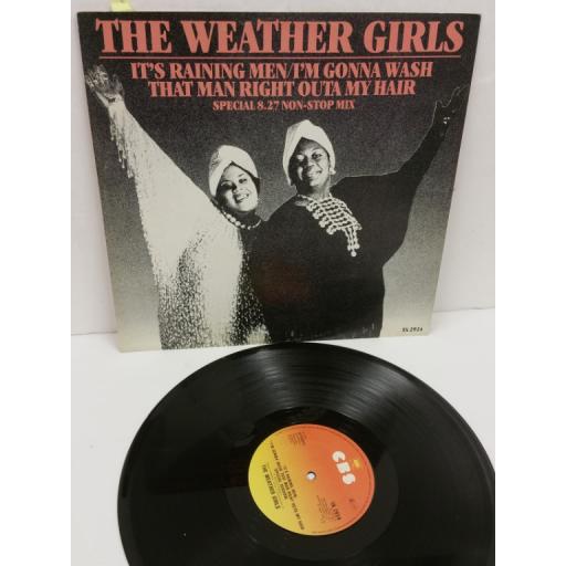THE WEATHER GIRLS it's raining men / i'm gonna wash that man right outa my hair, 12 inch single, TA 2924