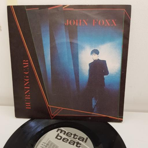 JOHN FOXX, burning car, B side 20th century, VS 360, 7" single