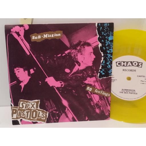 SEX PISTOLS submission, 7" single, yellow vinyl, limited edition 5000 COPIES, CARTEL 1
