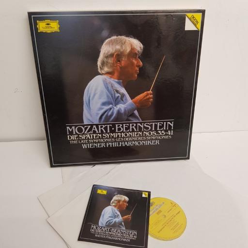Mozart, Bernstein, Wiener Philharmoniker ‎– Die Späten Symphonies Nos. 35-41, R215258, 3x12" LP, compilation, box set