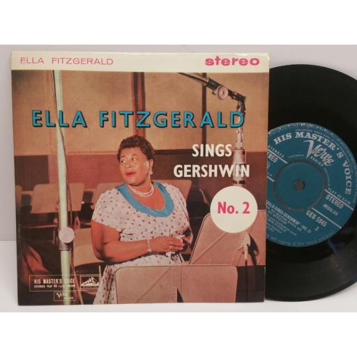 ELLA FITZGERALD sings gershwin No 2. 4 track EP picture sleeve. GES 5845