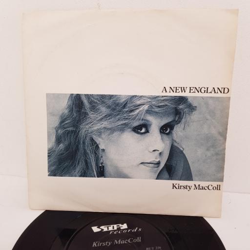 KIRSTY MACCOLL, a new england, B side patrick, BUY 216, 7" single
