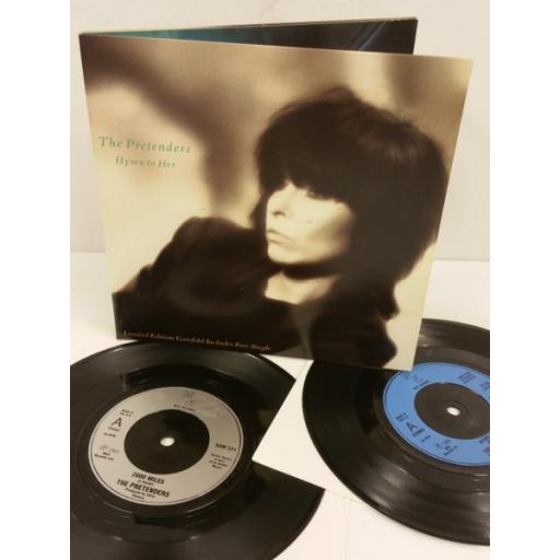 THE PRETENDERS hymn to her, limited edition gatefold, 2 x 7 inch vinyl, YZ93F