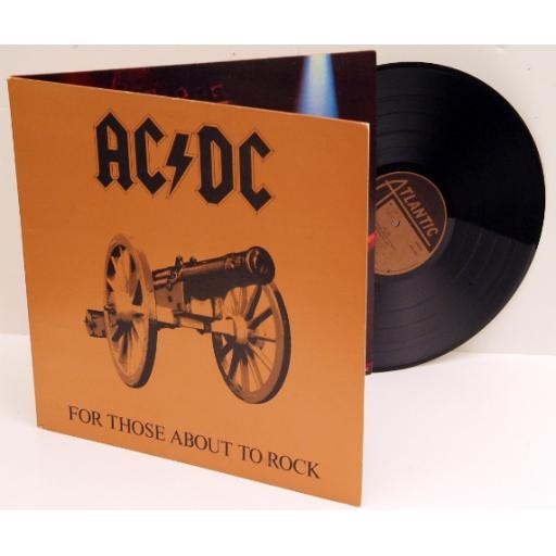 AC/DC for those about to Rock. first Uk press 1981, embossed sleeve. on the A...