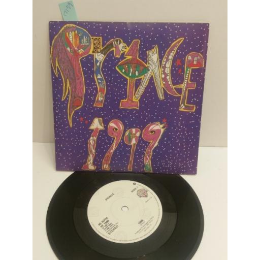 PRINCE 1999 & LITTLE RED ROOSTER 7" PICTURE SLEEVE single W1999