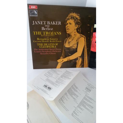 JANET BAKER, LONDON SYMPHONY ORCHESTRA, ALEXANDER GIBSON sings berlioz, libretto, ASD 2516