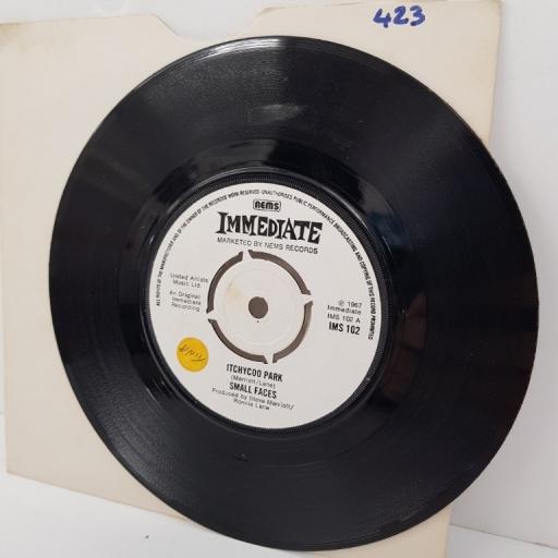 SMALL FACES, itchycoo park, B side my way of giving, IMS 102, 7" single