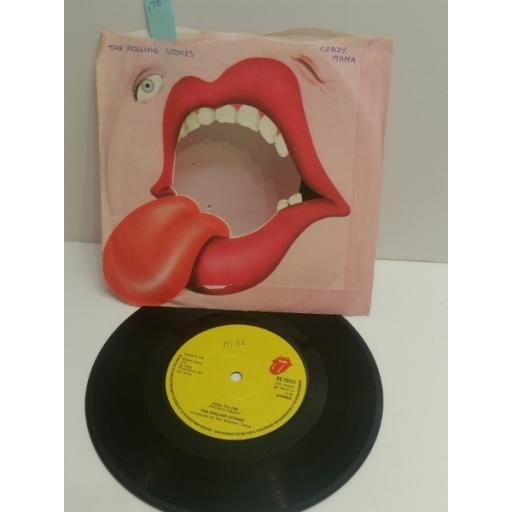 THE ROLLING STONES fool to cry & crazy mama PICTURE SLEEVE 7" SINGLE RS19121