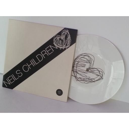 NEILS CHILDREN always the same, 7 inch single, white vinyl, signed copy