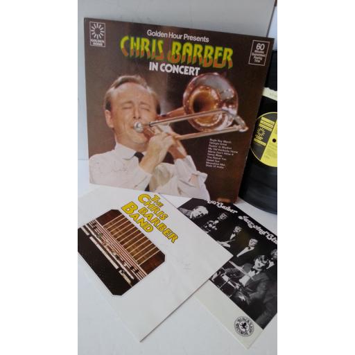 CHRIS BARBER in concert, signed booklet and sleeve, photo of band, GFH 633
