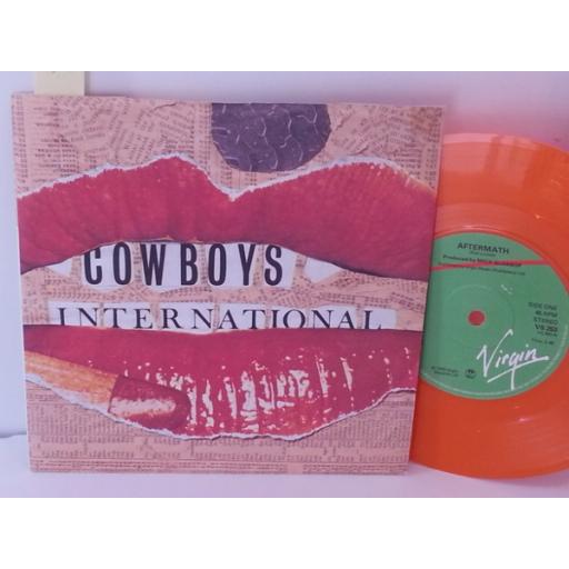 COWBOYS INTERNATIONAL aftermath, 7 inch single, VS 253, orange vinyl