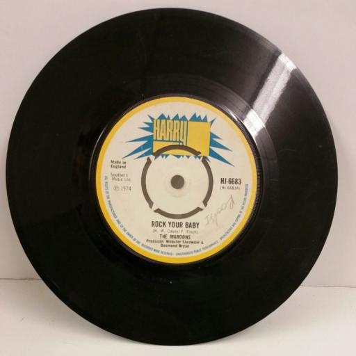 THE MAROONS rock your baby / rosey dozey, 7 inch single, HJ 6683