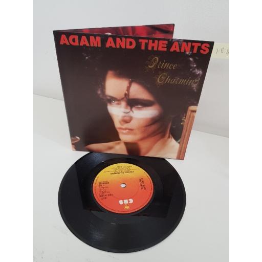 ADAM AND THE ANTS, prince charming, side B christian dior, CBS A1408, 7'' single
