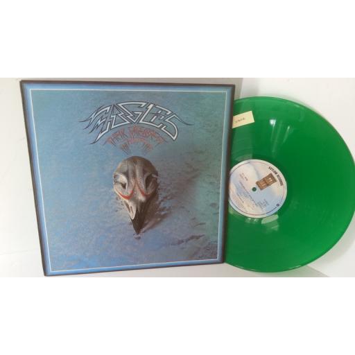 EAGLES their greatest hits, green vinyl, embossed sleeve, K 53017