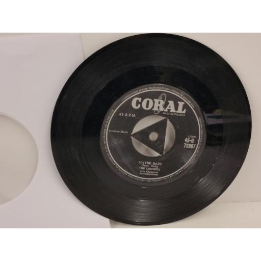 THE CRICKETS maybe baby, 7 inch single, 45-Q 72307