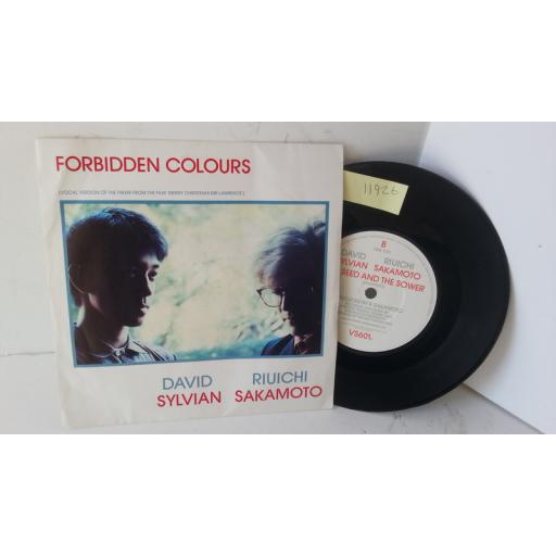 DAVID SYLVIAN / RIUICHI SAKAMOTO forbidden colours, 7 inch single, VS 601