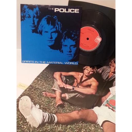 THE POLICE spirits in the material world, poster sleeve, AMS 8194, 7" single