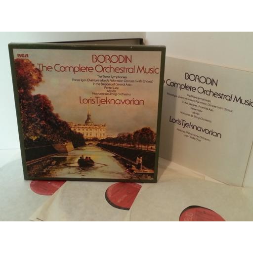 BORODIN, LORIS TJEKNAVORIAN complete orchestral music, RL 25098, booklet, 3 record set