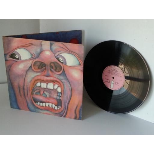 KING CRIMSON In the court of the crimson kingILPS9111 Pink label with black out lin...