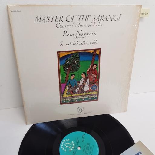 RAM NARAYAN, SURESH TALWALKAR, master of the sarangi classical music of india , H-72062, 12" LP