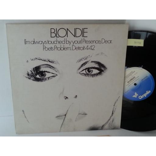 BLONDIE i'm always touched by your presence dear 12 inch picture sleeve single, CHS 2217