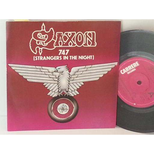 SAXON 747 strangers in the night, CAR 151, 7 inch single
