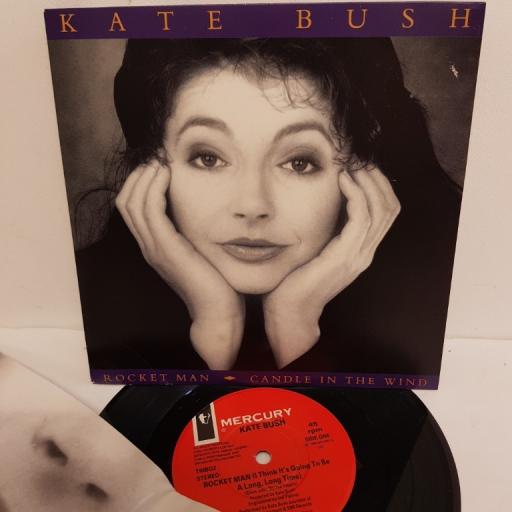 KATE BUSH, rocket man (I think it's going to be a long, long time), B side candle in the wind (vocal version), TRIBO 2, 7" single