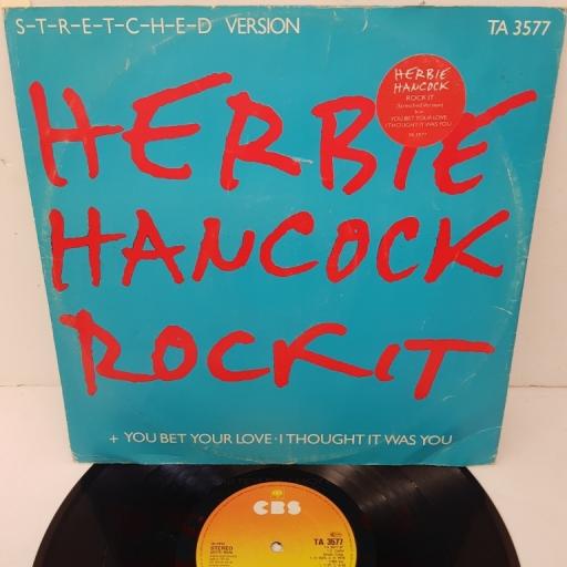 HERBIE HANCOCK, rockit (long version), B side you bet your love + I thought it was you, TA 3577, 12" single