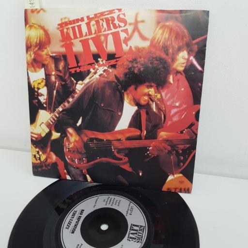 THIN LIZZY - KILLERS LIVE, are you ready and dear miss lonely hearts, B side bad reputation, LIZZY 8, 7" single