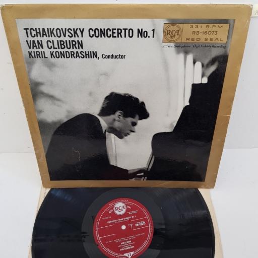 Peter Ilyich Tchaikovsky - Van Cliburn, Kiril Kondrashin, RCA Symphony Orchestra ‎– Concerto No. 1, RB-16073, 12" LP
