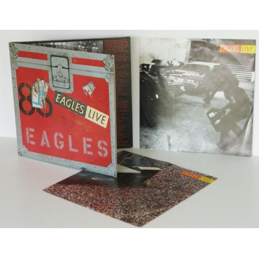 THE EAGLES Live DOUBLE ALBUM SET. 2XBB705 WITH POSTER