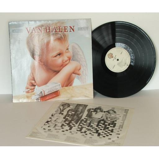 VAN HALEN 1984 MCMLXXXIV  93-3985  Inner picture sleeve and sticker on rear showing tracks