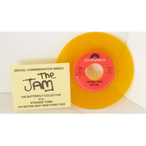 THE JAM strange town, the butterfly collector, SPECIAL COMMEMORATIVE SINGLE 7 inch orange, PD 14553