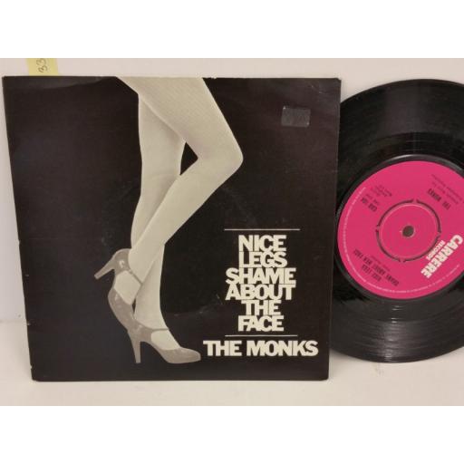 THE MONKS nice legs shame about the face, PICTURE SLEEVE, 7 inch single, CAR 104