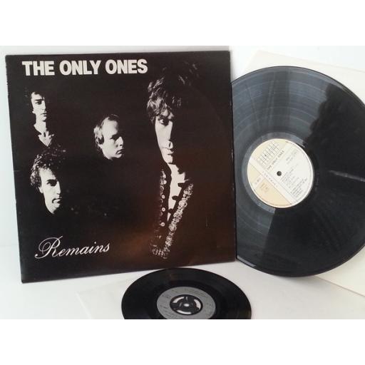 THE ONLY ONES remains, CL 0012, includes free 7" promo copy