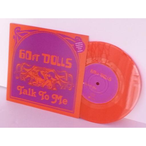 60FT DOLLS talk to me, 7 inch single, orange vinyl