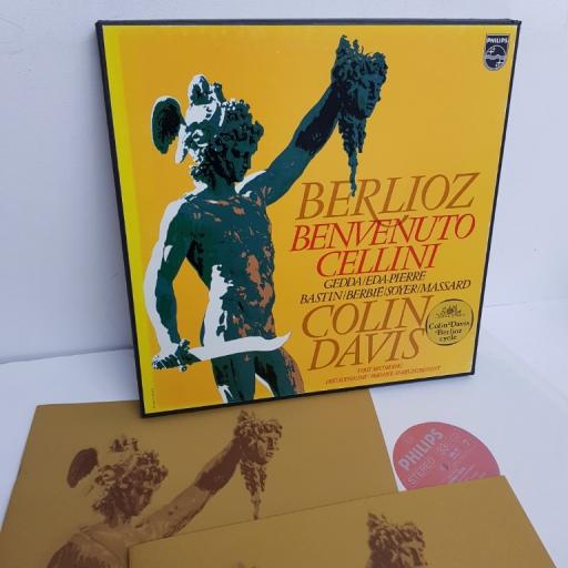 Berlioz - Gedda - Eda-Pierre - Bastin - Berbié - Soyer - Massard - B.B.C. Symphony Orchestra / Colin Davis ‎– Benvenuto Cellini, 6707 019, 4x12" LP