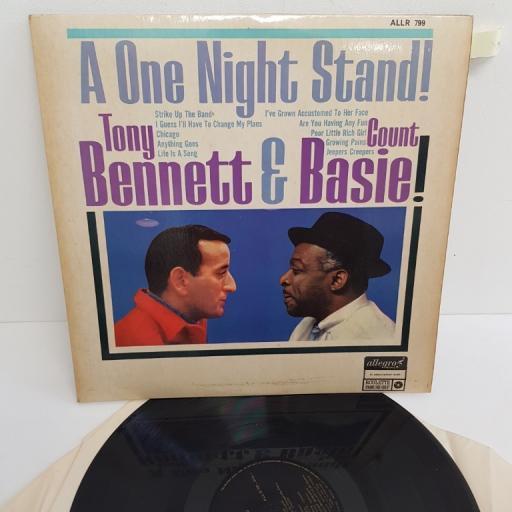 TONY BENNETT WITH COUNT BASIE ORCHESTRA, one night stand, ALLR 799, 12" LP